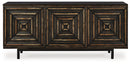 Fair Ridge - Accent Cabinet - Distressed Black
