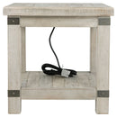 Carynhurst - Rectangular End Table - White Wash Gray