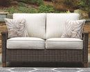 Paradise Trail - Loveseat w/Cushion - Medium Brown
