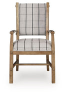 Ridgester - Dining Upholstered Arm Chair (Set of 2) - Light Brown - Austin's Furniture Depot (Austin,TX)