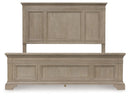 Vallardia - California King Panel Bed - Light Grayish Brown