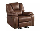 Steve Silver Katrine Manual Recliner in Chestnut Brown