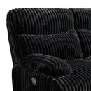 Admiral - Motion Loveseat With Console - Black