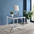 Lindley - Square Tempered Mirror Acrylic Table