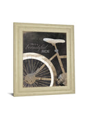Life Is A Beautiful Ride By Marla Rae - Framed Print Wall Art - Dark Gray