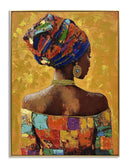 Radiant Mosaic Silhouette - 40" x 30" Framed Wall Art