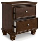 Danabrin - Two Drawer Nightstand - Brown