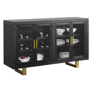 Steve Silver Yves Server in Rubbed Charcoal