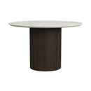 Sylvie - 5 Piece Standard Height Dining Set (Round Table And Four Chairs) - Dark Brown