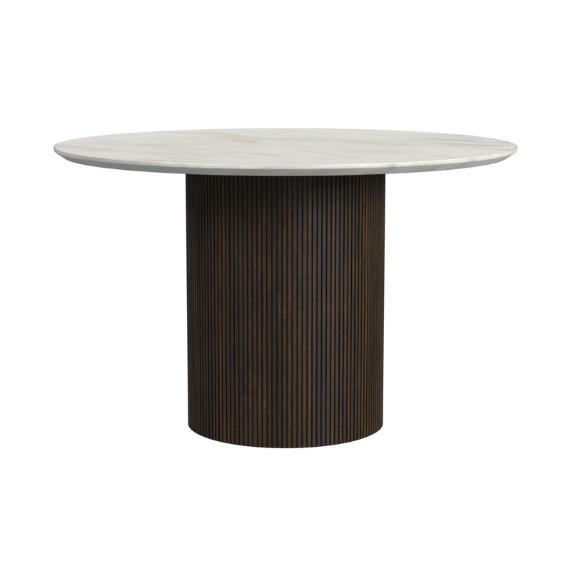 Sylvie - 5 Piece Standard Height Dining Set (Round Table And Four Chairs) - Dark Brown