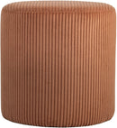Roy - Round Microsuede Ottoman / Stool