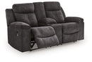 Brysonview - Double Reclining Loveseat With Console - Charcoal