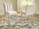 Larawyn - Upholstered Barstool (Set of 2) - Bisque - Austin's Furniture Depot (Austin,TX)