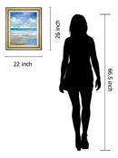 Washy Coast II By Nan - Framed Print Wall Art - Light Blue