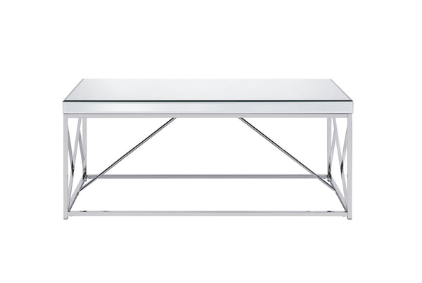 Evelyn - Mirror Top Cocktail Table - Gray