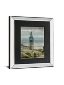 Big Ben By Alan Lambert - Mirror Framed Print Wall Art - Black