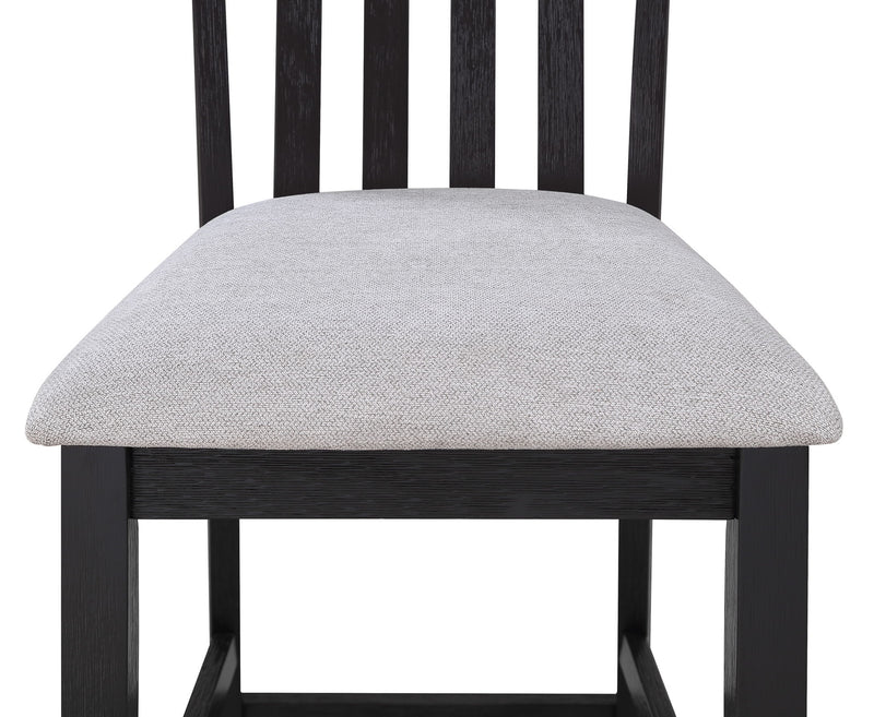 Delfin - Counter Height Chair (Set of 2) - Light Gray / Black