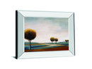 Tranquil Plains I By Ursula Salemink-Roos - Mirror Framed Print Wall Art - Dark Brown
