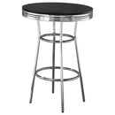 Retro - 3 Pieces Round 1950s Bistro Pub Bar Table Set