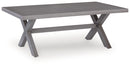 Half Moon Beach - Rectangular Cocktail Table - Gray