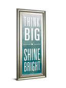Shine By Sd Studios - Framed Print Wall Art - Blue