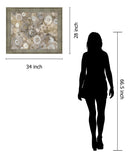 Mist Swirl Fusion - 28" x 34" Framed Wall Art