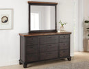 Steve Silver Bear Creek Brown 9 Drawer Dresser in Chocolate
