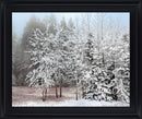 Silent Frosted Grove - 28" x 34" Framed Wall Art