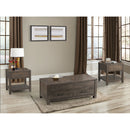 Jax - 3 Piece Occasional Table Set (Lift Top Coffee & Two End Tables) - Cherry