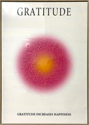 "Radiant Gratitude" Hand-Embellished Canvas In Frame - Pink / Orange