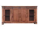 Parota 70" TV Stand w/4 Doors and Shelves