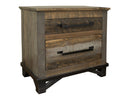 Loft - 2 Drawer Nightstand - Two Tone Gray / Brown