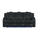Carlo - Power Motion Sofa With Power Headrest, Dropdown Table, Power Strip, LED And Reading Light