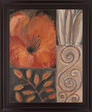 Spiraled Poppy - 28" x 34" Framed Wall Art