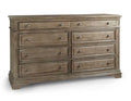 Steve Silver Highland Park 8 Drawer Dresser in Waxed Driftwood