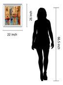 Venice II By Anne Farrall Doyle - Mirror Framed Print Wall Art - Orange