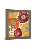 Bold Autumn Poppies - 28" x 34" Framed Wall Art