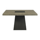 Jemma - Square Dining Table - Gray / Dark Espresso