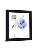 Azure Blossom Dance - 28" x 34" Framed Wall Art