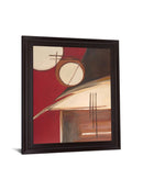 Crimson Orbit - 28" x 34" Framed Wall Art