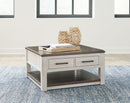 Darborn - Lift Top Cocktail Table - Gray / Brown
