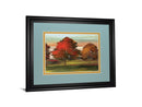 Tress In Motion By Alison Pearce - Framed Print Wall Art - Red
