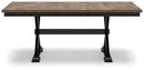 Wildenauer - Rectangular Dining Extension Table - Brown / Black