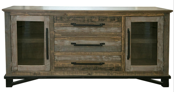 Loft Brown - Buffet With 3 Drawer / 2 Doors - Two Tone Gray / Brown