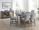 Grayson - Counter Dining Set - Distressed Wood Base