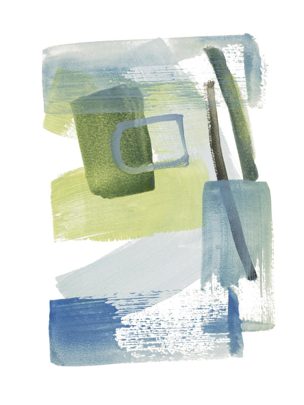 Found Treasures Iii By Lanie Loreth (Framed) - Blue