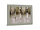 Dusky Birch Woods - 28" x 34" Framed Wall Art