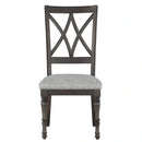Steve Silver Linnett Side Chair in Slate