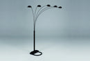 Peacock Shade Floor Lamp Black 82 H