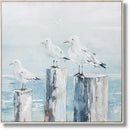 Seaside Trio Serenity - 33" x 33" Framed Wall Art